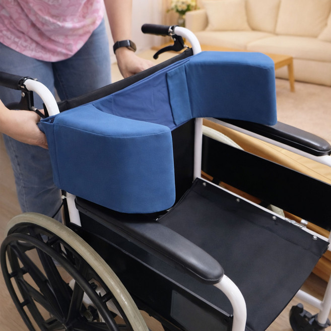 편한 휠체어 측면 지지대 옆구리 보조 쿠션 자세 교정 스펀자 장애인 노인, 1개, 측면지지대
