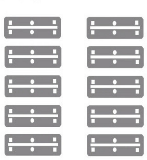 Themoreshop 어항 청소 스크래퍼 리필 교체날 62x16mm, 10개