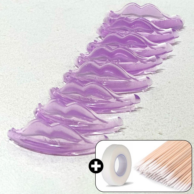 [오늘출발] 아단뷰티 키스롯드 쫀덕이 4쌍 3쌍 (C컬) +이쑤시게면봉 텐션테이프, C컬 3쌍