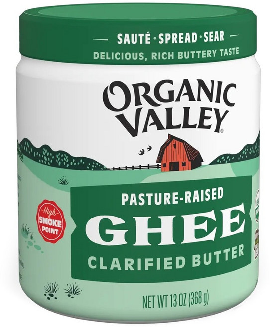 Organic Valley Ghee 澄清奶油, 368g, 1個