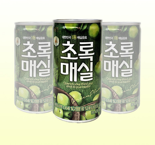 웅진 초록매실 음료선물세트, 180ml, 30개