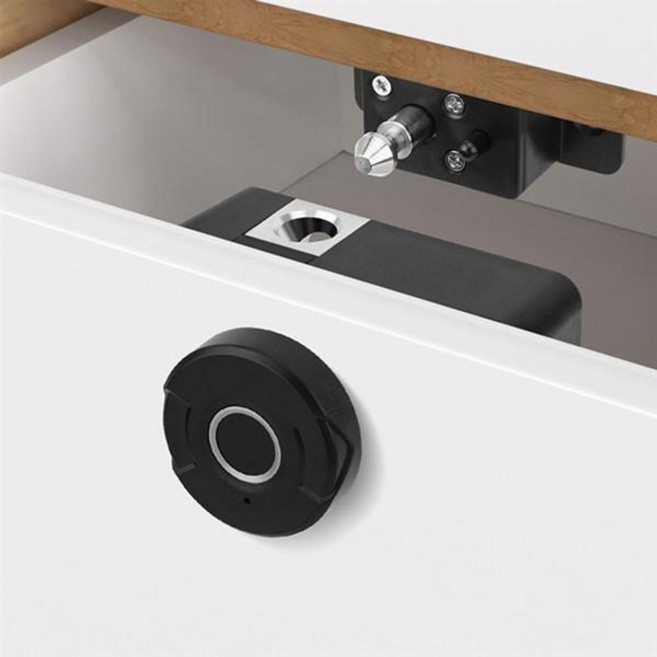 ABGI-키리스 전자 지문 캐비닛 서랍 잠금 스마트 지문 캐비닛 서랍 찬장 도어 잠금 생체 인식 전자, [01] 옵션1, 01 White 1