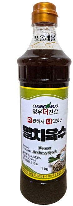 청우식품 더진한 멸치육수 1kg, 1개, 1L