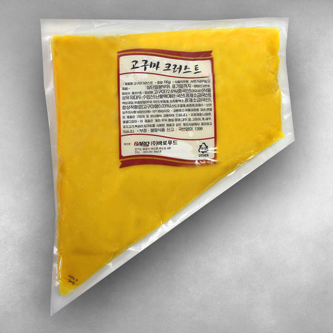 [피자다] 바로푸드 고구마크러스트, 1개, 1kg