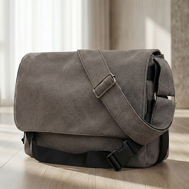 누아벨르 데일리 캔버스 메신저백 남녀공용 숄더 크로스백