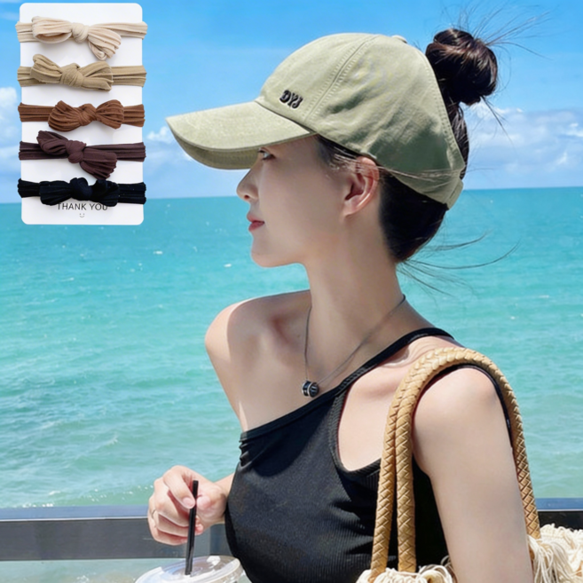 JANE 여성야구모자 포니테일 똥머리 여성볼캡 모자