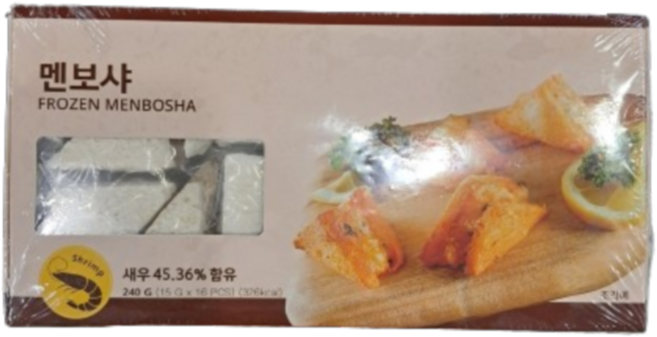 엘에프푸드 삼각 멘보샤, 3개, 240g