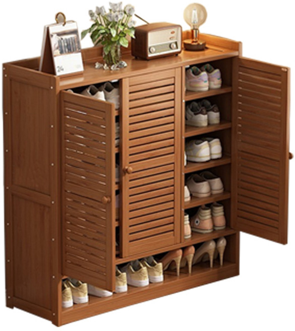 鞋櫃, 茶色3門, 7層