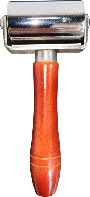 핸드프레스 60mm 스탬프 왁스작업 가죽 캔버스 접착 시 재료 붙이는 롤러, 1개