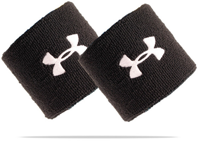 언더아머 UA PERF WB 리스트밴드 손목밴드 아대, 블랙