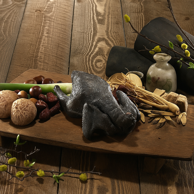 궁궐 무항생제 오골계 20호 1950g 1마리(백숙용) 냉동, 1.95kg, 1마리