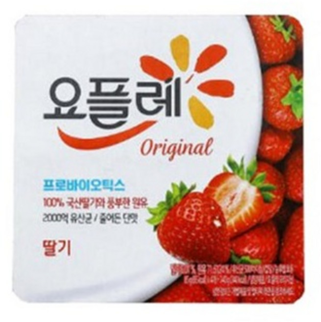 빙그레 요플레 85g 딸기, 24개