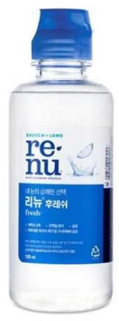 리뉴 후레쉬 렌즈 세정액, 120ml, 1개 - 쿠팡