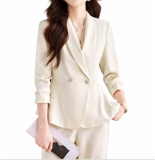 휠렉스 여성 주름 정장 오피스룩 상하세트 YQ35