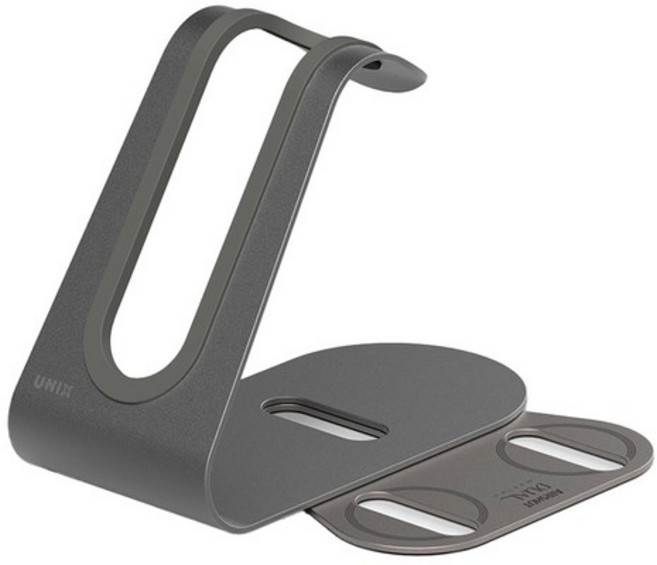 유닉스 에어샷 듀얼모션 드라이어 거치대 UN-D1970STI, 다크 실버, 2개