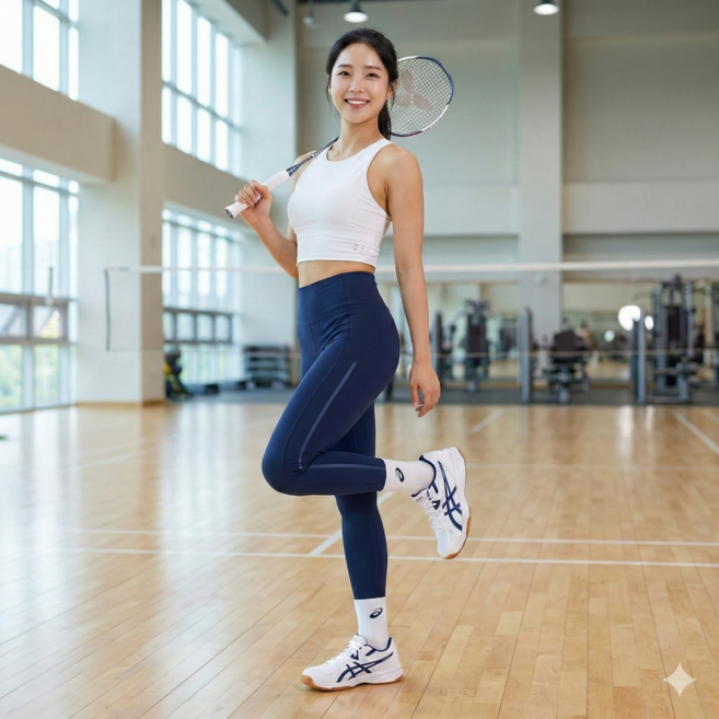 아식스 리브레 CF 배드민턴 배구 탁구 인도어화 1073A073-100