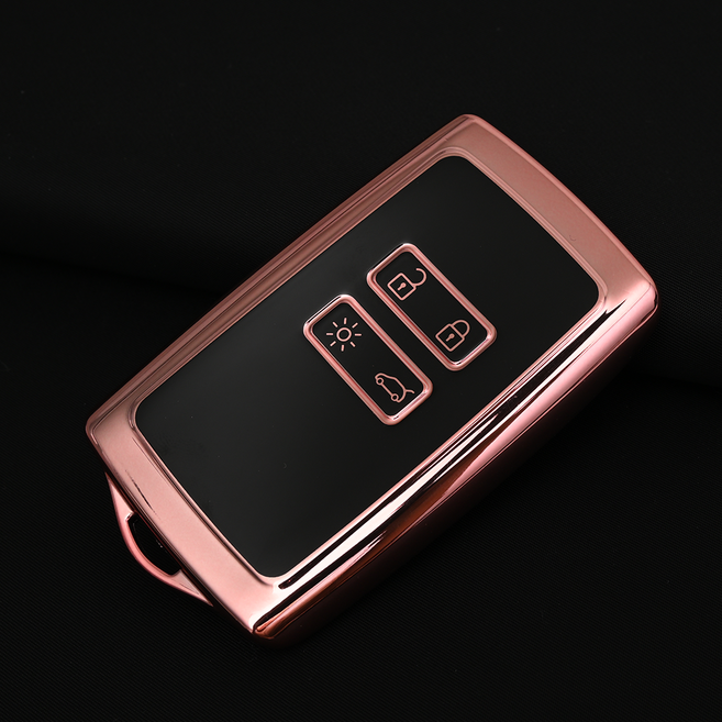 르노삼성 XM3 SM6 QM6 호환 스마트 차 키케이스 키홀더 TPU 키커버 리모컨, TA43, 블랙로즈