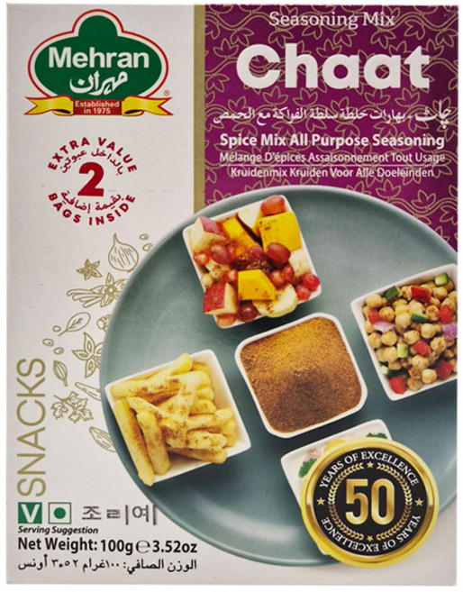 MEHRAN Chaat Masala (Spices) 100g / 차트 마살라 (향신료), 1개