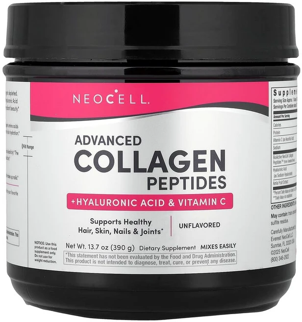 NeoCell 어드밴스드 콜라겐 펩타이드 무맛 390g(13.7oz) NeoCell (네오셀), 388 g, 390g - 쿠팡