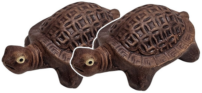 굿럭오브제 풍수거북이 한 쌍, 도자기