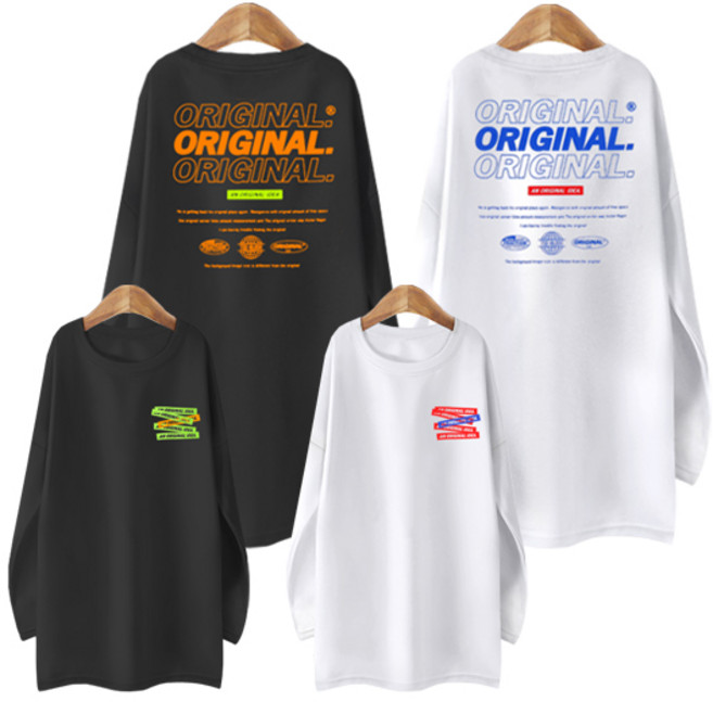 아이디어_블론디 100%국내생산 기모롱티셔츠