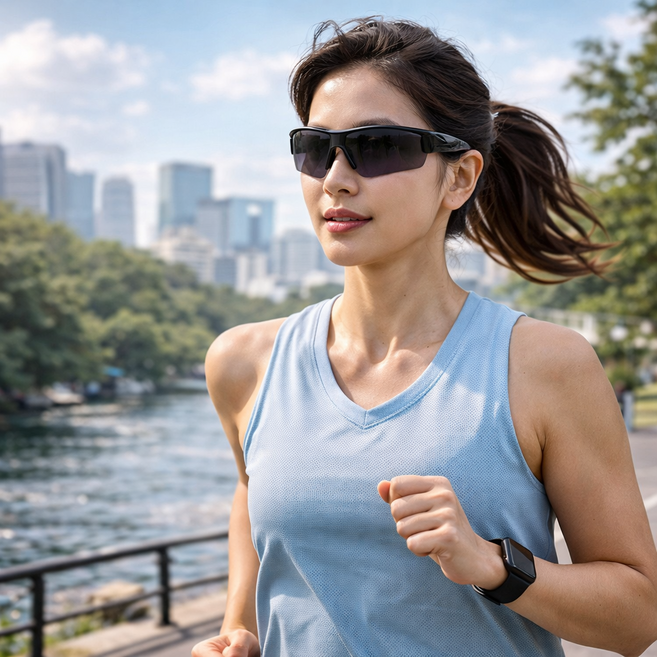 현데코 스포츠 선글라스 라이딩 등산 러닝 골프 자전거 고글 1개