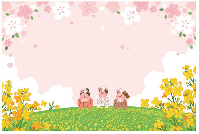 꽃 축제 봄 배경 포스터 현수막 281