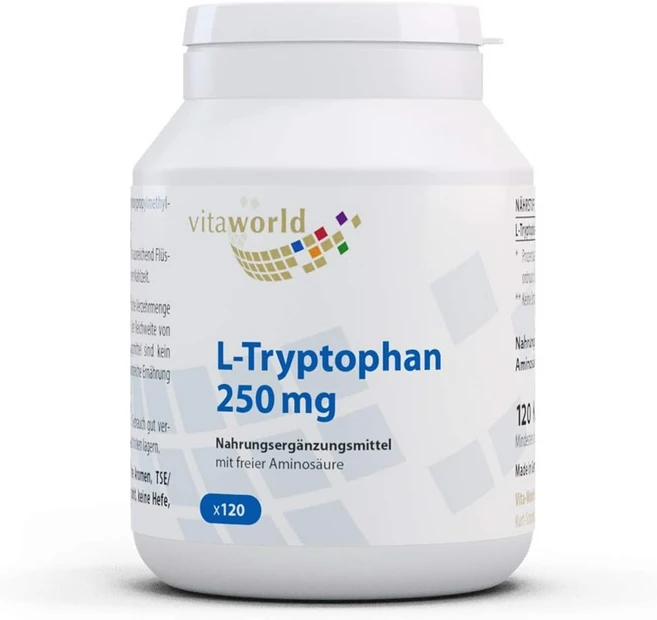 비타월드 트립토판 250mg 120캡슐 비건, 1개, 120정 - 쿠팡