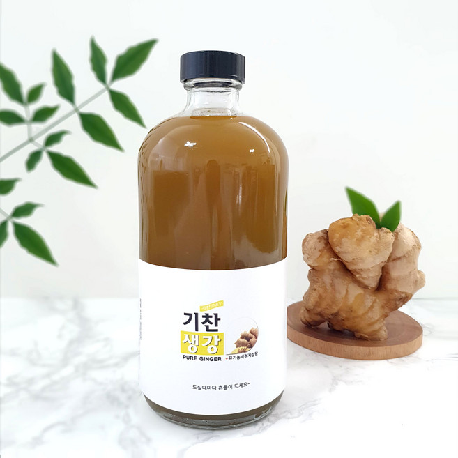 수제생강청 650g 원당생강청 착즙생강차 생강진액 착즙청 생강에이드 국산생강 기찬생강, 순수생강 페트병, 1개, 1개입