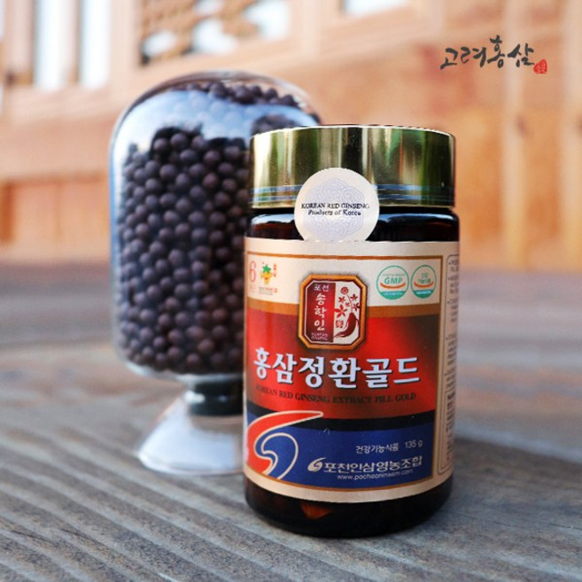 [고려홍삼] [고려홍삼]6년근 홍삼정환 골드 135g 고려홍삼정환 홍삼정환 홍삼정환 홍삼환 홍삼가루 홍삼분말 6년근홍삼 6년근홍삼정환, 1개