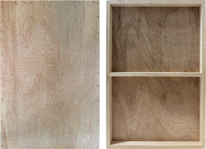 아트스페이스 나무판넬 40 호 x2 미술용판넬 화방 동양화 화판 종이판넬 나무캔버스 유화 드로잉 민화 화구용 사진액자 나무틀 수제판넬, P 두께 2.5 cm, 4개, 40호