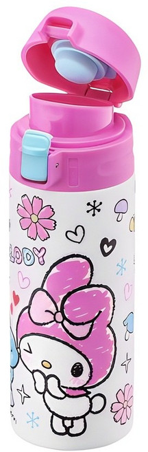 락앤락 스쿨핏 산리오캐릭터즈 원터치 텀블러, 핑크, 400ml, 1개