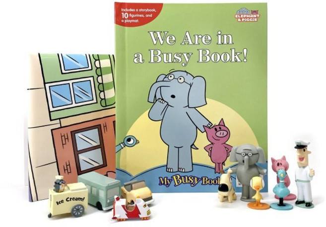 Elephant & Piggie We are in a Busy Book My Busy Books - 엘리펀트 앤 피기 비지북 피규어 책