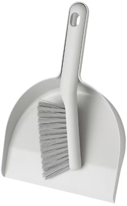 이케아 쓰레받기 빗자루 세트 신학기 사무용 개인 청소용품 페프리그, 1세트, 1세트