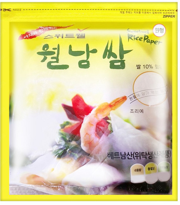 스위트웰 월남쌈 200g 원형 /16cm x 5개