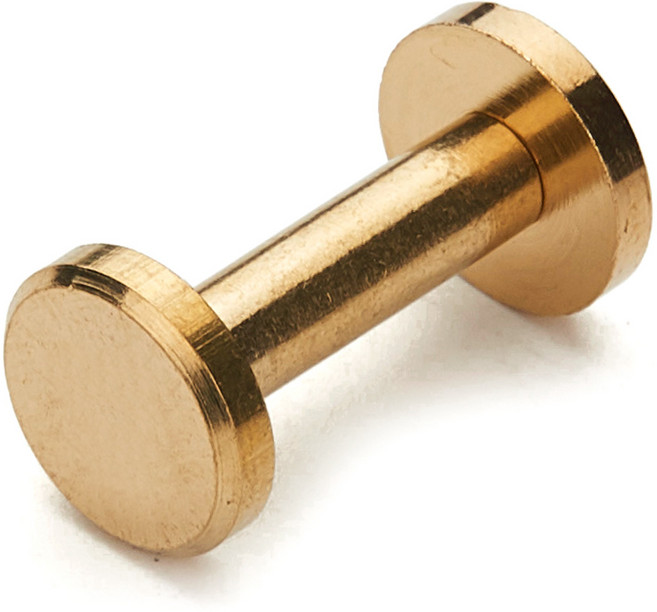 플랫 리벳레지 10X15MM - 골드사틴, 1개