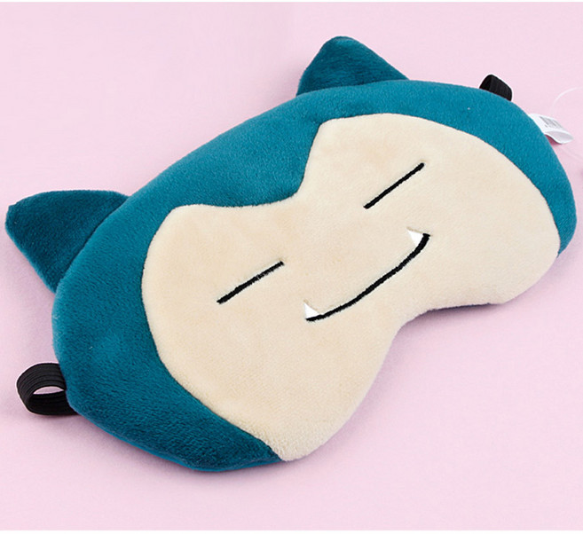 포켓몬스터 수면안대 잠만보 1개, 혼합 색상