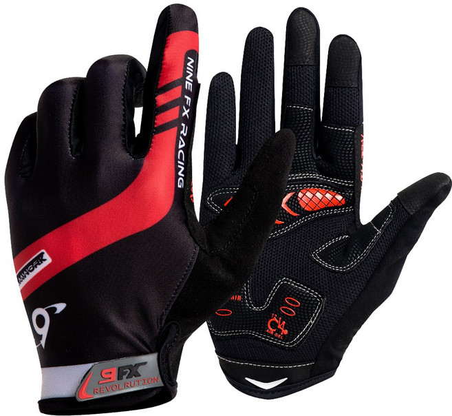나인에프엑스 스포츠 자전거 장갑 9FX-01, 포인트블랙
