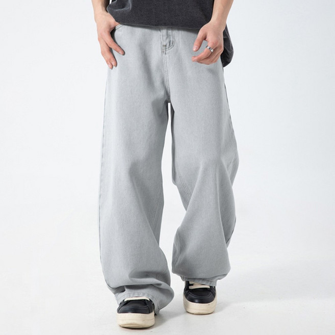 코디코치 하이웨 데님 청바지 데일리 워싱 와이드 팬츠