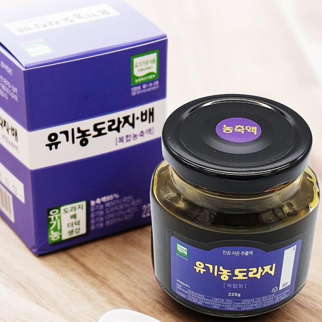 내추럴참푸드 유기농도라지배농축액220g 저온진공추출, 220g, 2개