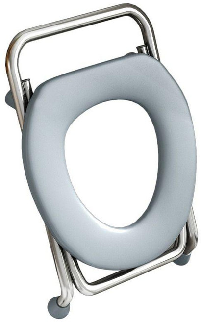 접이식 변기 의자 좌변기 노인 소변 소변통 이동식좌, 1개, 그레이보드 발판 미끄럼방지 42cm A