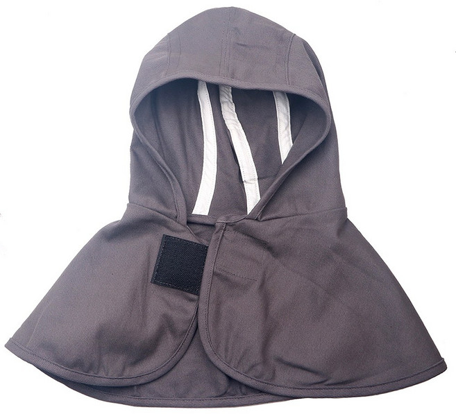 3줄 용접 면두건 현대 타입 세줄 용접두건 회색 눈두건 머리 어깨 보호 모자 사상 두건 땀 흡수 조선소 내피 머리두건 땀두건 얼굴두건 작업용두건 작업모자 현대중공업 산업용