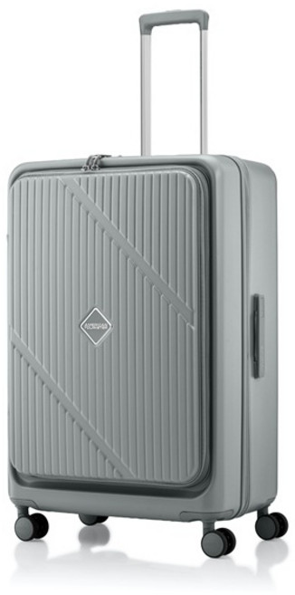 쌤소나이트 아메리칸투어리스터 울산점 *캐리어벨트증정* VELOX UN838008 라이트그레이 28인치 확장형 전면오픈형타입 핸들링부드러운휠 도난방지지퍼 전국매장AS가능
