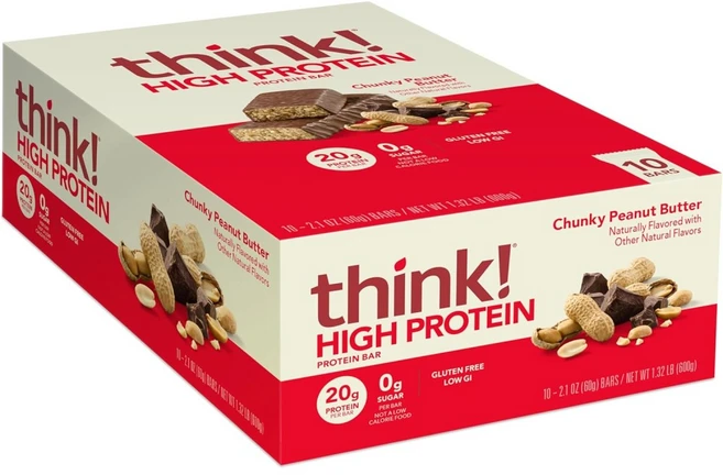 띵크 하이 프로틴 바 청키피넛버터 60g 10개입 - 쿠팡