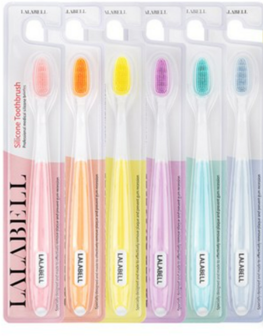 라라벨 실리콘 칫솔 세트, 6개입, 4개