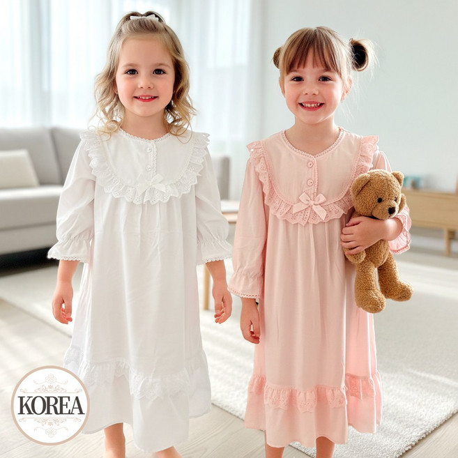 아동 공주 원피스 잠옷 유아 키즈 실내복 달콤D(7부소매)