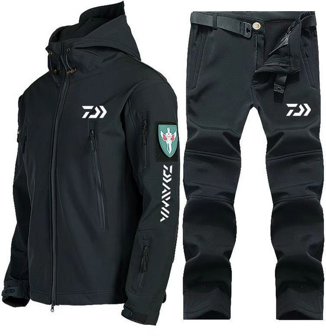 DAIWA다이와 돌격복 가을 겨울 방풍 방수 보온 남자 야외 낚시복 방한 외투 스키 낚시 세트