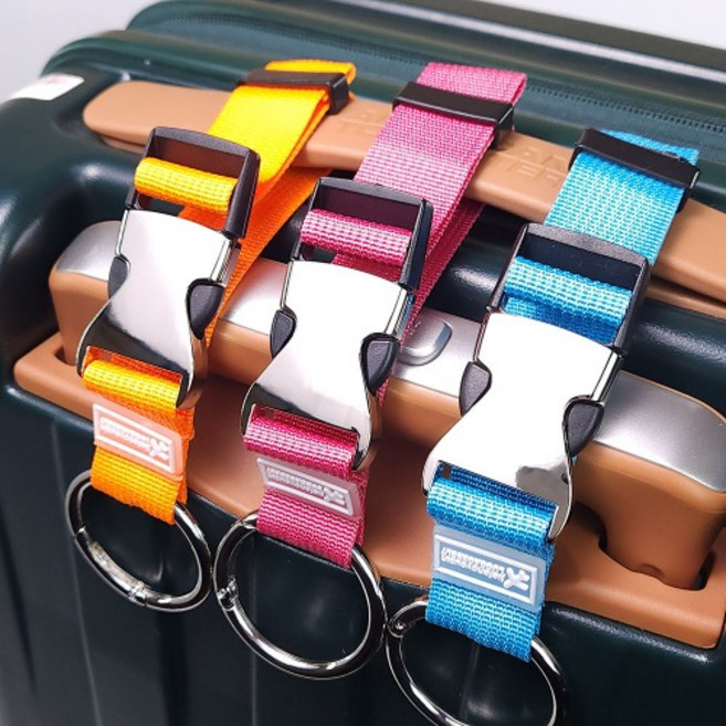 캐리어 연결 스트랩 보조가방 모자 후크