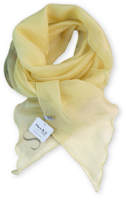 메리앤유 실키 소재 은구슬 트리밍 볼륨 롱 스카프 국산