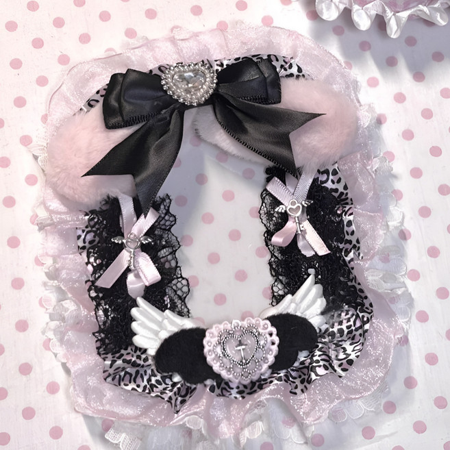 엘렌 블랙핑크 호피 레이스 탑꾸 포토카드 케이스포카 홀더 탑로더 키링